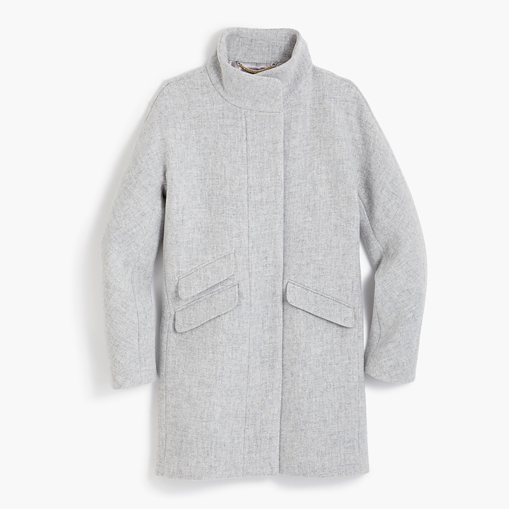 Cocoon Coat in Italian Stadium-Cloth Wool
